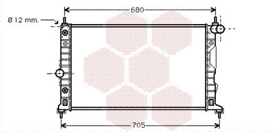 VAN WEZEL Radiaator,mootorijahutus 47002037